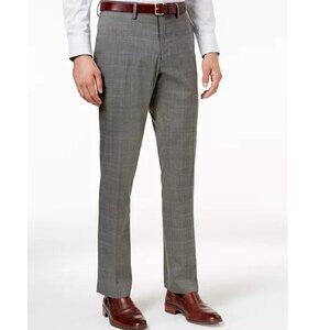 Kenneth Cole Reaction Stretch Fit Plaid Dress Pants Men's.  Size 34/30. NWT $155